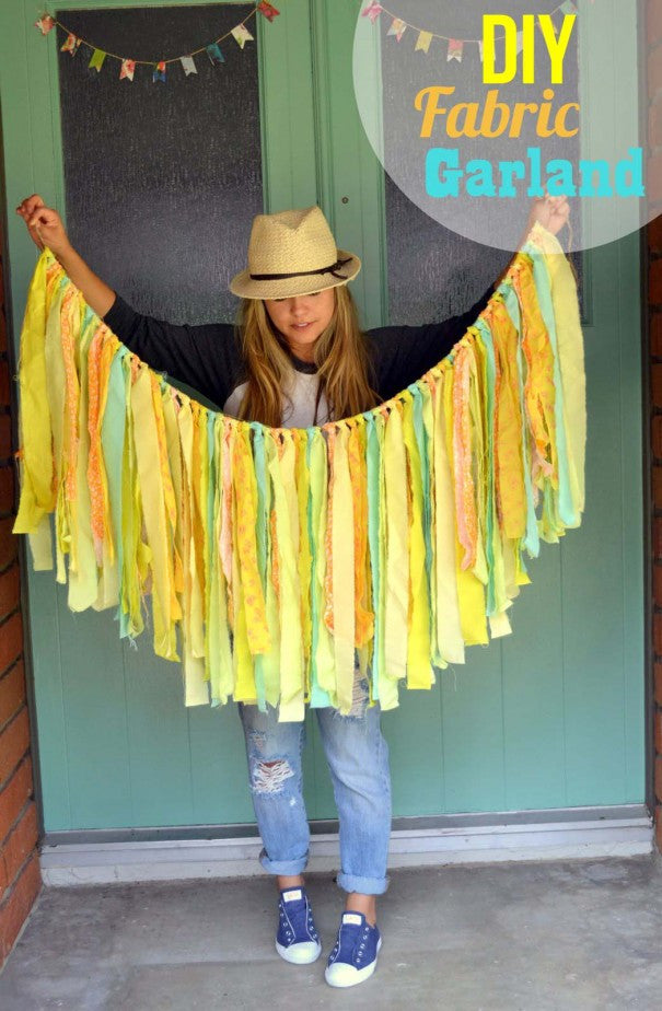 ✧✼✧  Dreamy Bohemian DIY Fabric Garland ~ Tutorial ✧✼✧