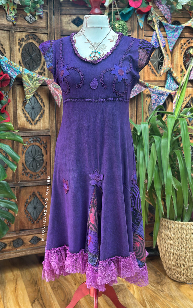 MYSTIC PATCH PURPLE DRESS