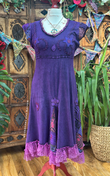 MYSTIC PATCH PURPLE DRESS