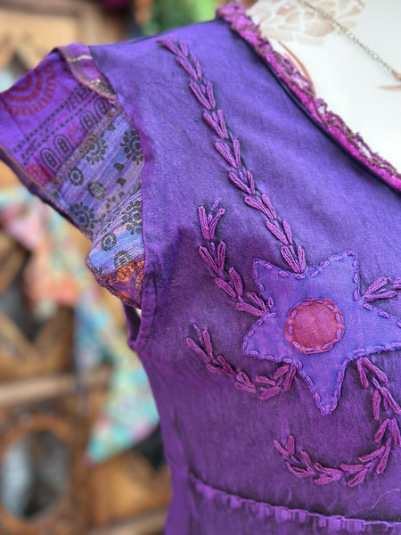 MYSTIC PATCH PURPLE DRESS