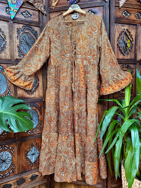 DREAMY PORTOBELLO ROAD SUNSET DRESS / FREE SIZE (504) - MoonbeamsandMayhem