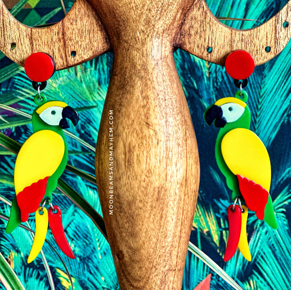 WILD PARROT EARRINGS