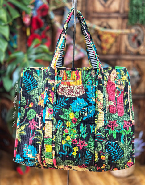 KANTHA GODDESS SHOPPER BAG (BA150)