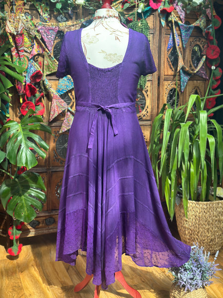 SACRED PURPLE MOONDANCE MIDI DRESS (MD201)