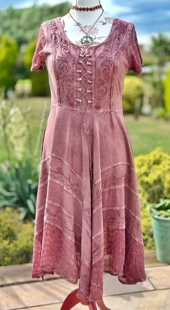 SMOKY ROSE MOONDANCE MIDI DRESS (MD202)