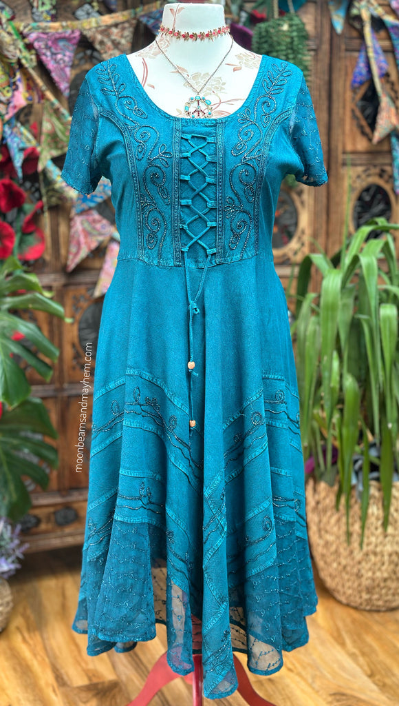 MOONLIT TIDE MOONDANCE MIDI DRESS (MD203)