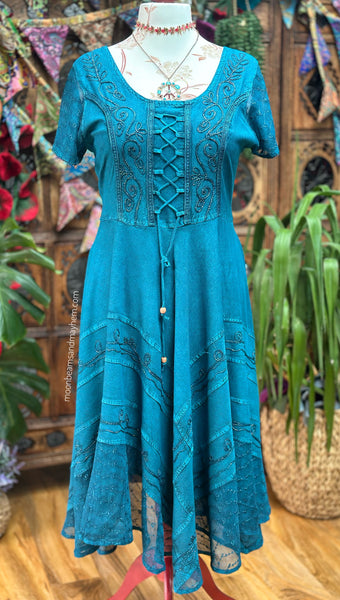 MOONLIT TIDE MOONDANCE MIDI DRESS (MD203)