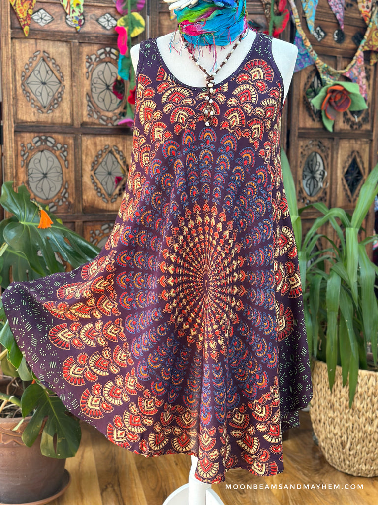 STARSHINE PLUM TUNIC / DRESS SIZE L / XL