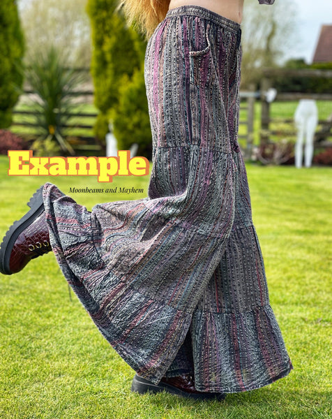 FERN GREEN ECHO MOON FLARES (LONG LEG)