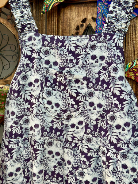 SKULL & BLOOM HAREM DUNGAREES