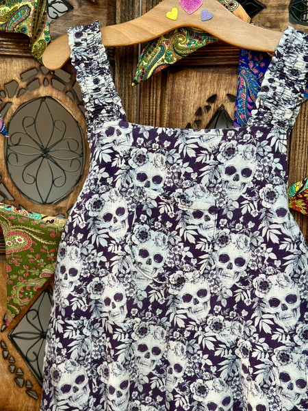 SKULL & BLOOM HAREM DUNGAREES