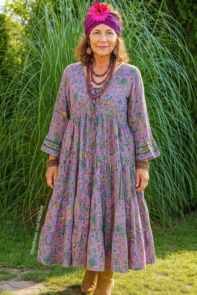 LAVENDER PORTOBELLO ROAD DRESS