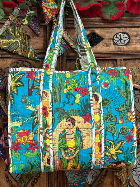 KANTHA GODDESS SHOPPER BAG (BA132)