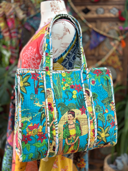 KANTHA GODDESS SHOPPER BAG (BA132)