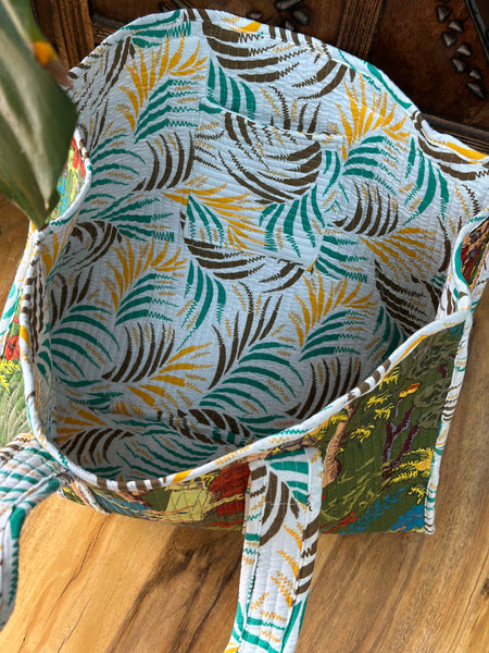 KANTHA GODDESS SHOPPER BAG (BA136)