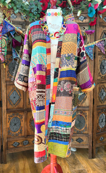 LONG SAFFRON SOUL KIMONO / DUSTER COAT (OF747SL)