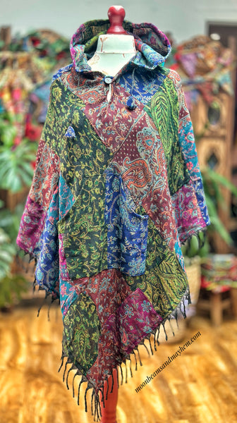 SACRED EARTH PATCHWORK PONCHO