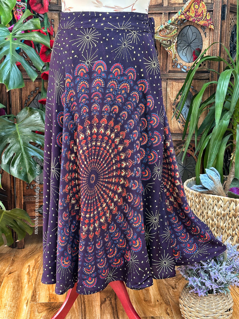 PERSIAN MYSTIC MULBERRY STARSHINE SKIRT M / L