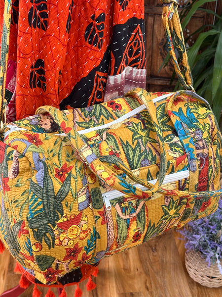 KANTHA GODDESS WEEKENDER HOLDALL DUFFLE BAG (BA138)