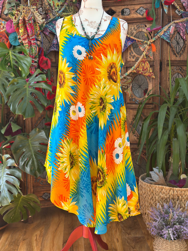 SUNSHINE & FLOWERS BOHO DRESS (SF9)