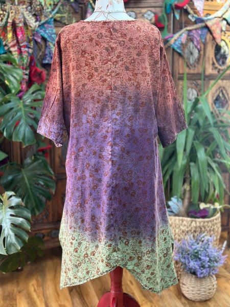 SUNDANCE COTTON SMOCK DRESS / TUNIC SIZE
