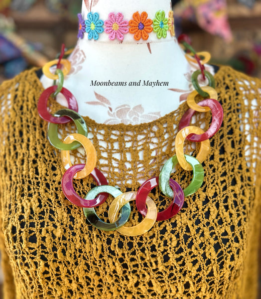 LOOSE WEAVE GOLDEN EARTH PULLOVER