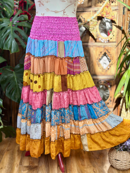 STUNNING SHANGRI LA RUFFLE MAXI SKIRT (SR808)