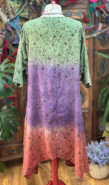 SUNDANCE COTTON SMOCK DRESS / TUNIC SIZE L (SD114)