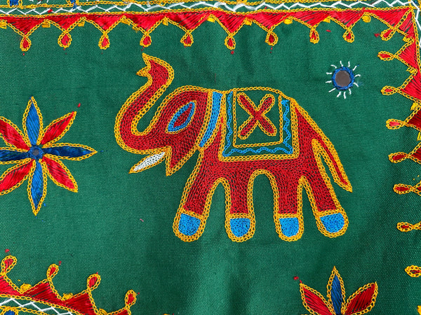 ENCHANTING FOREST GREEN ELEPHANT DOOR TORAN - MoonbeamsandMayhem