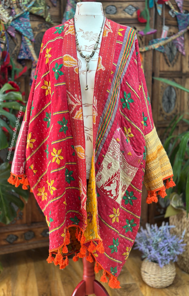 KANTHA GODDESS KIMONO | COAT (675OF)