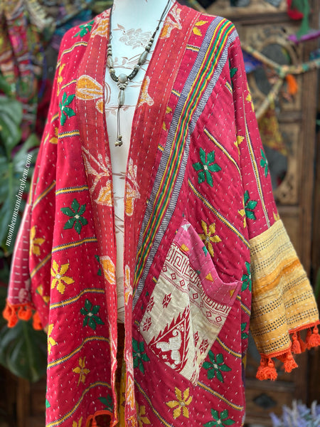 KANTHA GODDESS KIMONO | COAT (675OF)