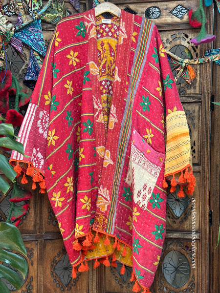 KANTHA GODDESS KIMONO | COAT (675OF)