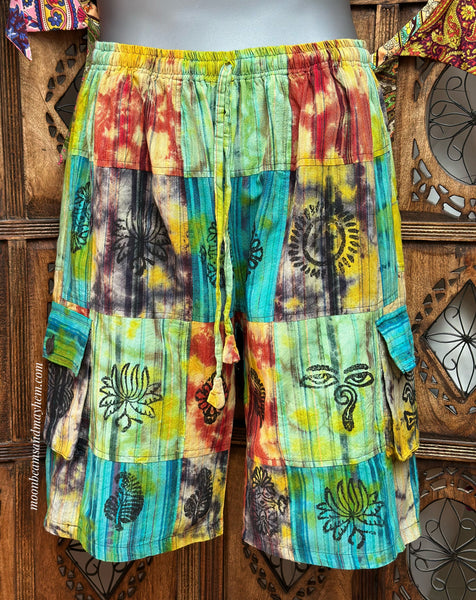 FABULOUS TIE DYE CAMDEN PATCH SHORTS REG / PLUS