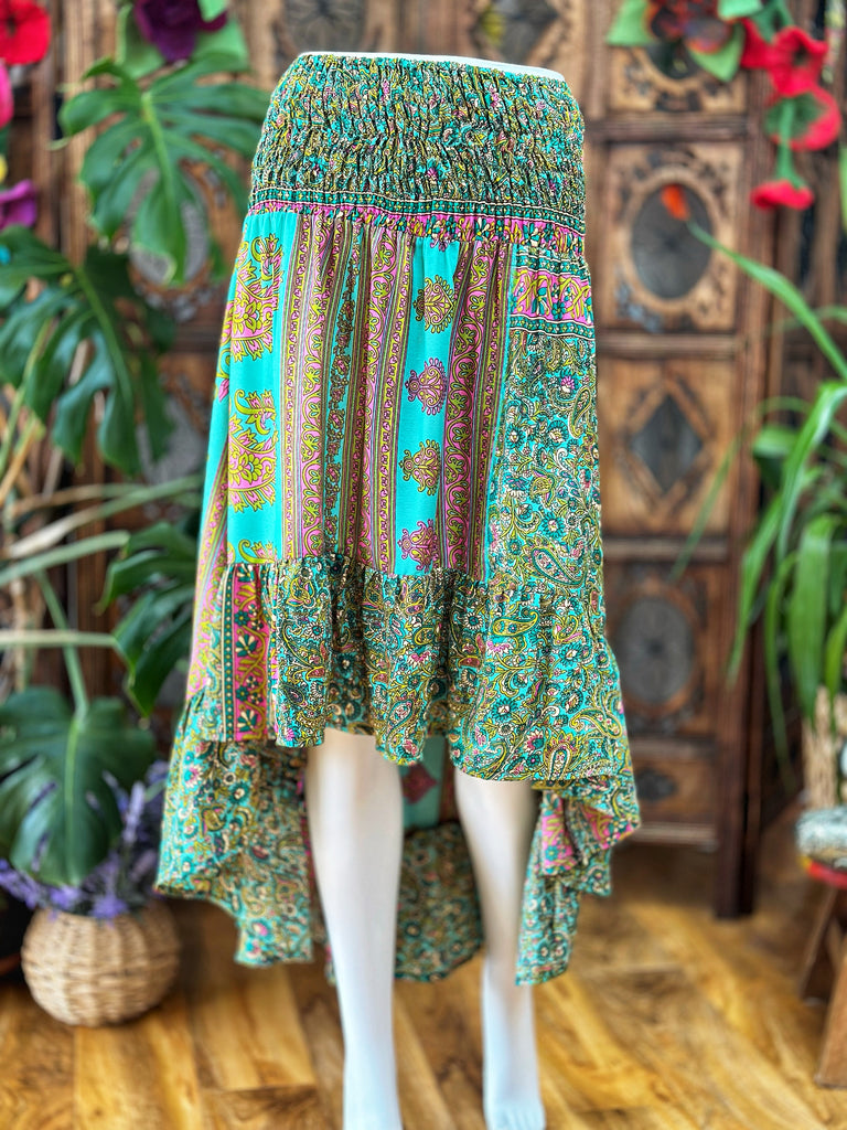 PORTOBELLO ROAD ASYMMETRICAL BOHEMIAN SKIRT (SF791)