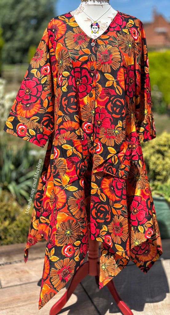 AMBER MEADOW ART TUNIC/DRESS S533