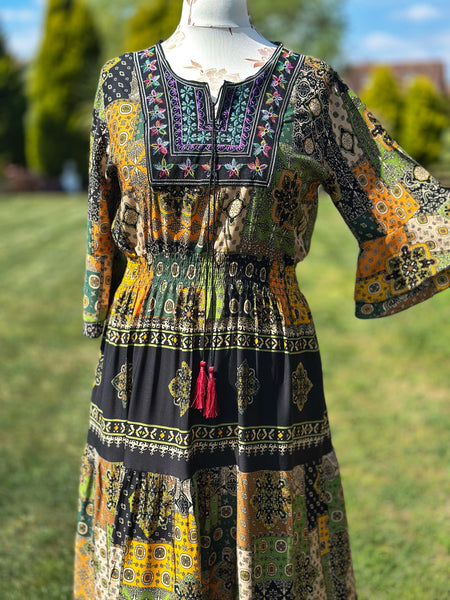 EDEN BELLE BOHEMIAN MAXI DRESS 14/16 (L) OF74