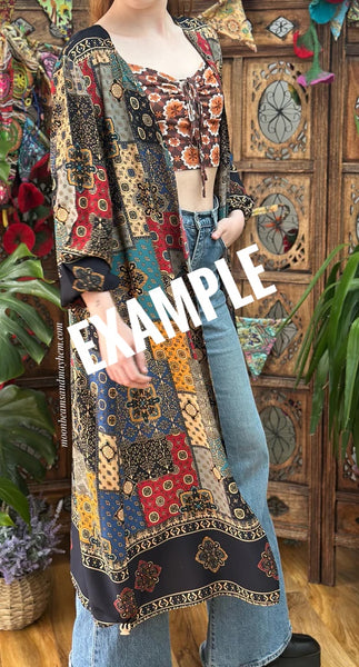 EDEN BELLE KIMONO / DUSTER COAT (PRT80)