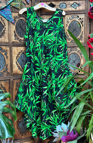 BAMBOO GREEN TUNIC / DRESS SIZE M -XL