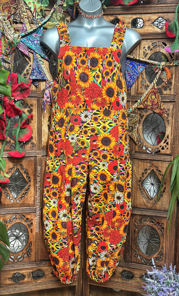 SUNFLOWER HAREM DUNGAREES