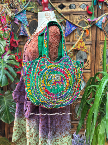 EMERALD GREEN SHAMBALA BAG