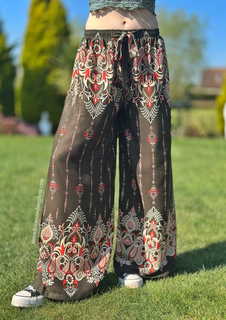 GREEN JAYLA PALAZZO TROUSERS