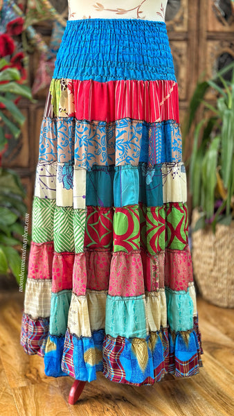 STUNNING SHANGRI LA RUFFLE MAXI SKIRT (SR812)