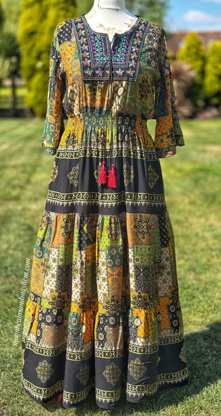 EDEN BELLE BOHEMIAN MAXI DRESS 14/16 (L) OF74
