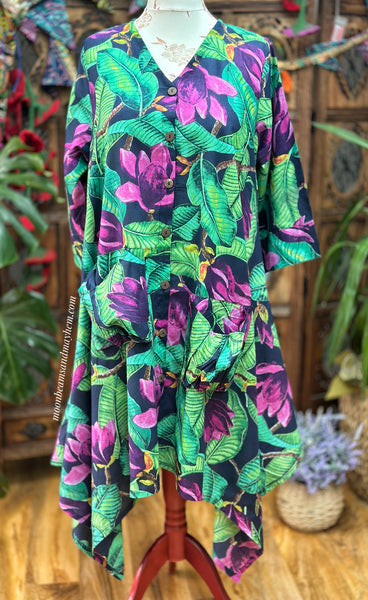 INTO THE FOREST DRESS / TUNIC SIZE L / XL