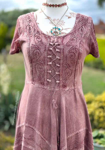 SMOKY ROSE MOONDANCE MIDI DRESS (MD202)