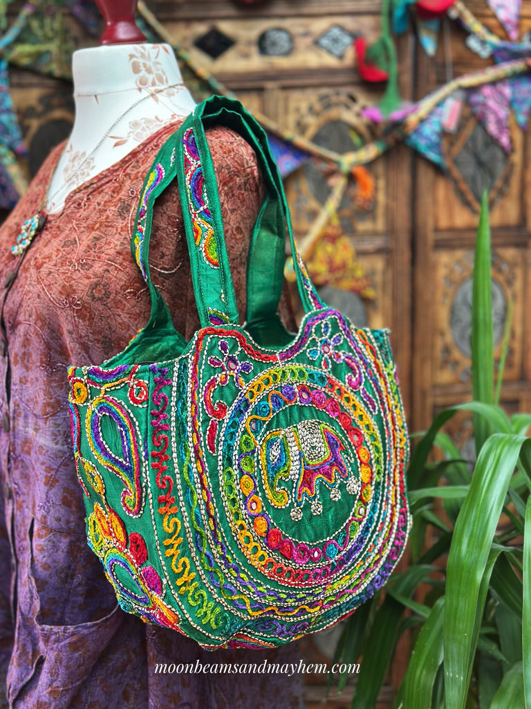 EMERALD GREEN SHAMBALA BAG