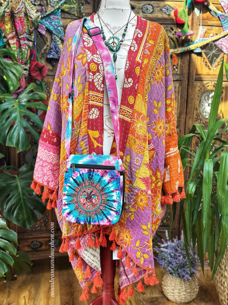 GOLDEN SOLSTICE- TIE TYE BOHO BAG
