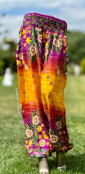 WILD MEADOW HAREM TROUSERS - SIZE 10-18 (FR79) - MoonbeamsandMayhem