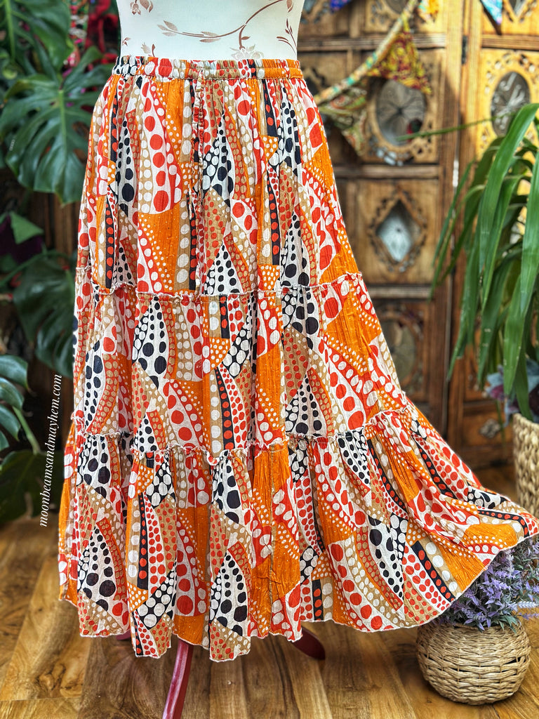 DELICIOUS FLORA BOHEMIAN SKIRT SIZE M/L (254)