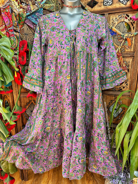 LAVENDER BLAZE PORTOBELLO ROAD DRESS / FREE SIZE